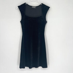 VTG Lorsay Dress Womens S Velvet 90s Whimsigoth Grunge Emo Short Witchy‎ Swing